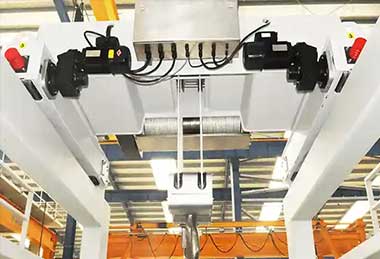 Food and beverage manufacturing crane, cleanroom crane, dustfree bridge crane