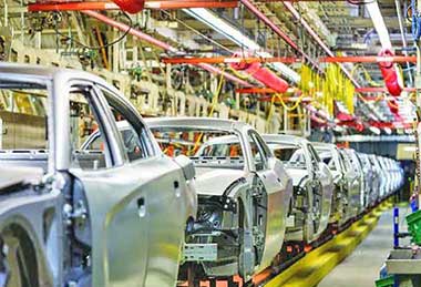 overhead bridge crane for automotive manufacturing, manufacturing crane, 