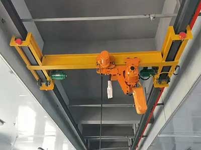 Single Girder Ceiling Mounted Bridge Crane: