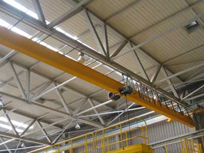 Straight Monorail Ceiling Mounted Crane:
