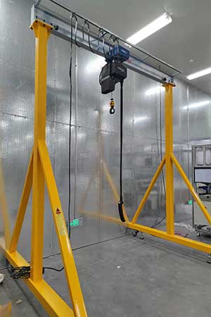 Galvanized Steel Portable Gantry on Wheels Galvanized Steel Portable Gantry on Wheels