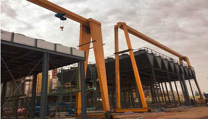 5 ton single girder gantry crane, which are the most frequently used crane design for 5 ton loads or object handling 