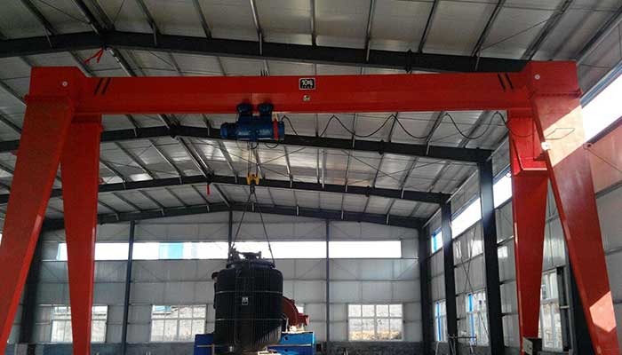 10 ton single girder gantry cranes can be used for material handling with shorter span and heavy duty lifting , compared with 5 ton single girder gantry crane