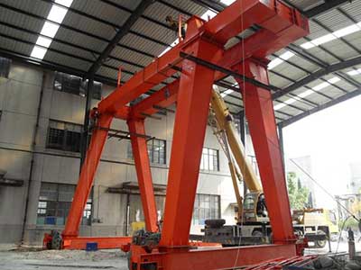 Double Girder Gantry Rail Cranes: