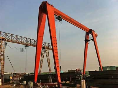 Single Girder Gantry Crane with CD/MD Electric Hoist :