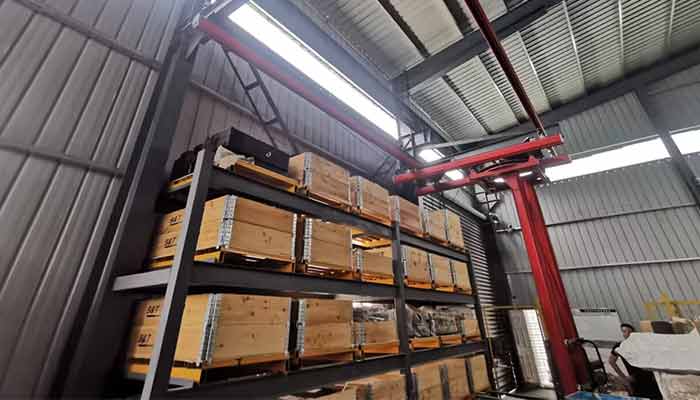 How to get your custom pallet handling stacker crane for warehouse material handling