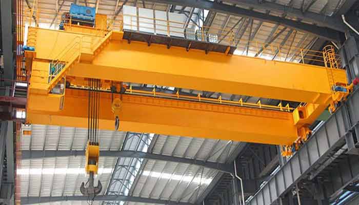 Heavy-Duty Double Girder Bridge Crane with Buit-in Open Winch Trolley for Sale