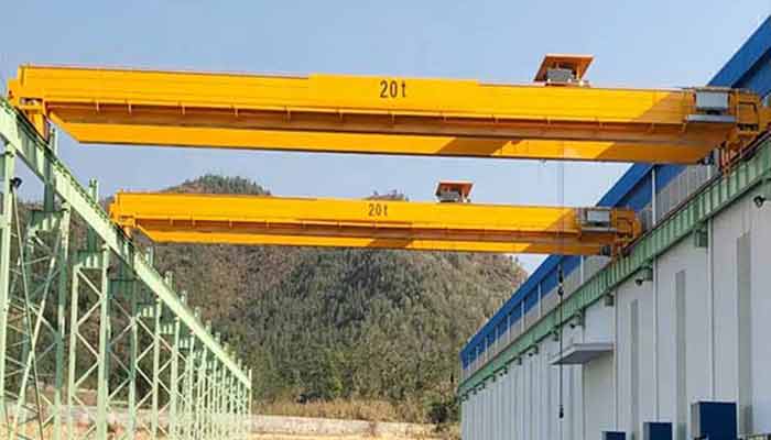 Outdoor Bridge Cranes 20 Ton Example for Reference