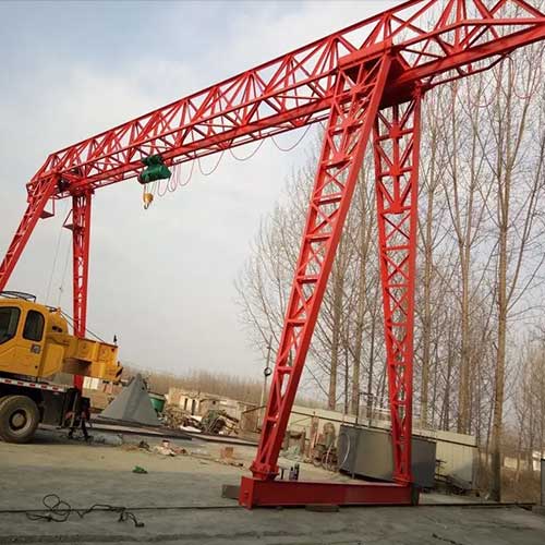 Truss girder single girder gantry crane for sale Russia 