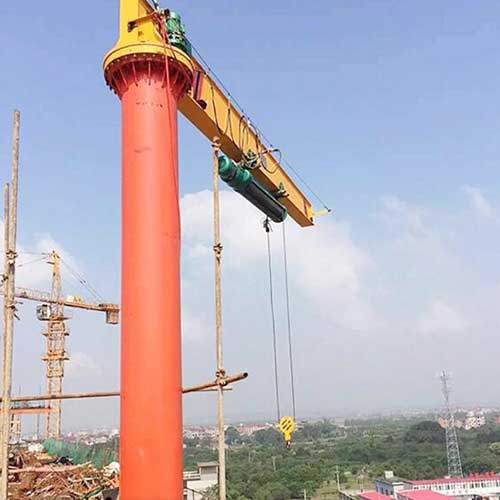 Floor-Mounted Jib Crane for open space - check outdoor jib crane 