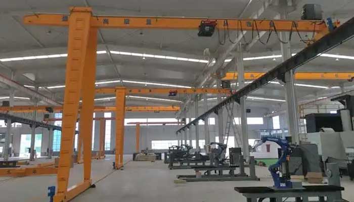 Single Girder Semi Gantry Crane:
