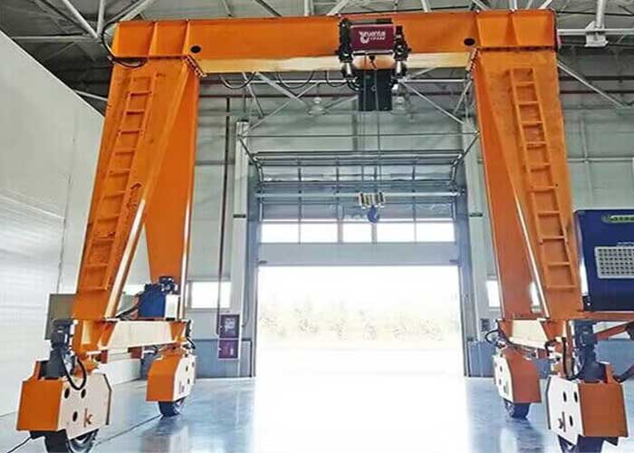 Low headroom rubber tyred wheel gantry crane electric powered  Low headroom rubber tyred wheel gantry crane electric powered