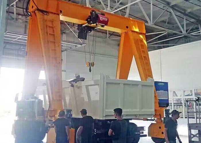 High flexible electric single girder gantry crane on rubber tyred wheels  High flexible electric single girder gantry crane on rubber tyred wheels