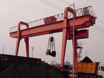 Bulk Handling Grab Bucket Gantry Crane: