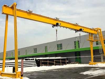 Crane types: Single girder gantry cranes Crane types: Single girder gantry cranes