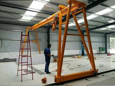 A-Frame Portable Gantry Rail Cranes: