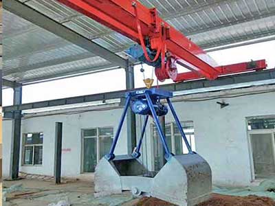 Single Girder Grab Overhead Crane for Mining and Quarrying: