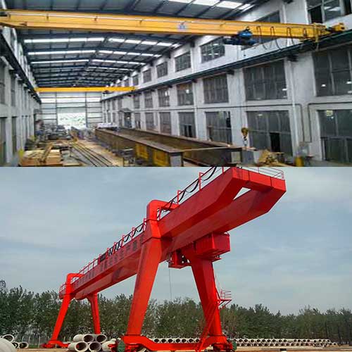 Overhead Outdoor Crane & Indoor Cranes in Varied Industrial Applications