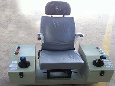 Cabin control with emergy stop button