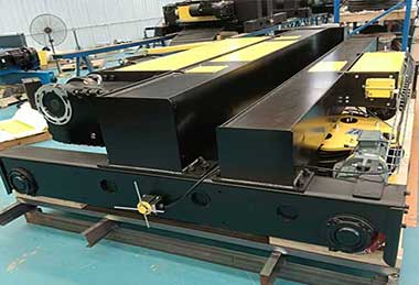 35 Ton Double Hook Bridge Crane with 5 Ton Auxiliary hook Crane