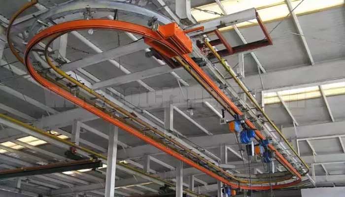 Ceiling-mounted monorail KBK cranes