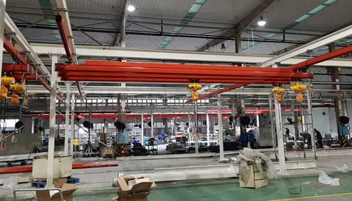 kbk crane with ceiling mounted and floor mounted kbk crane for Aerospace Manufacturing and parts Workshop