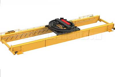 Double girder overhead crane with rotary trolley for sale 