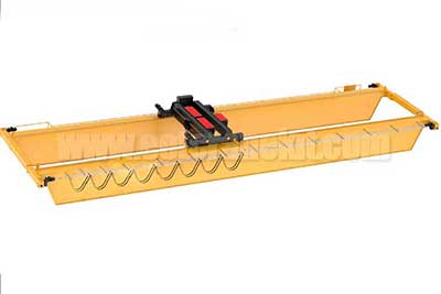 Double girder overhead crane with main hoist and auxialiry hoist for sale