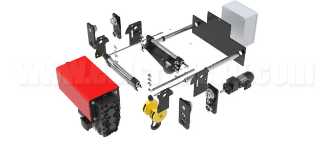 modular electric hoist main parts and components