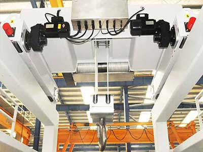 top running single girder crane for sale Bolivia , Food and Beverage Processing