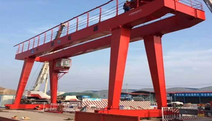 double girder gantry crane for outdoor material handling  double girder gantry crane for outdoor material handling