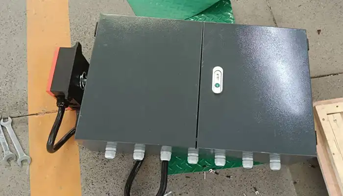 Electrical box of custom electric overhead crane for particular needs 