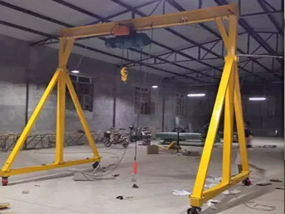 Portable Gantry Cranes with wire rope hoist  Portable Gantry Cranes with wire rope hoist