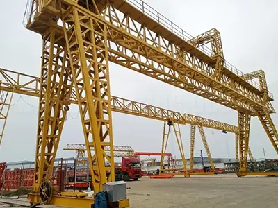 Double Girder Truss Gantry Crane with Electric Hoist Double Girder Truss Gantry Crane with Electric Hoist
