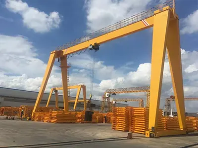 A Frame Single Girder Gantry Crane with Wire Rope Electric Hoists A Frame Single Girder Gantry Crane with Wire Rope Electric Hoists