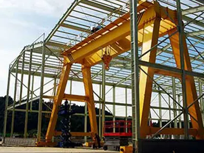A Frame Double Girder Gantry Crane with Electric Hoists  A Frame Double Girder Gantry Crane with Electric Hoists