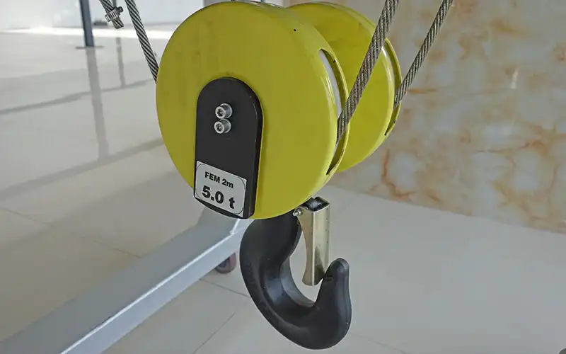 5 ton electric hoist and crane hook FEM 2 M 