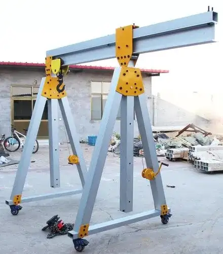 5 Ton Aluminum Gantry Crane with Adjustable Span and Adjustable Height
