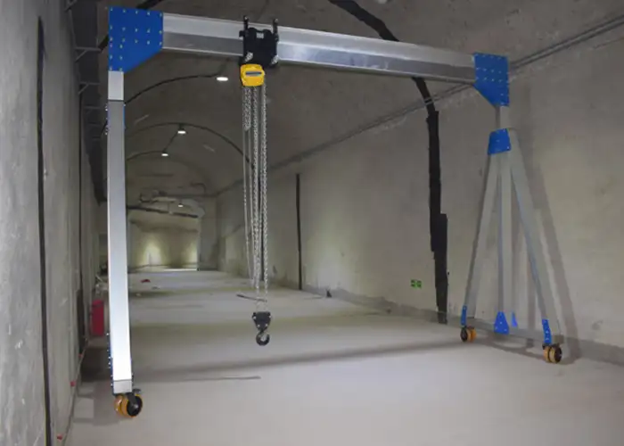 Aluminum 5 Ton Mobile Gantry Crane with Fixed Height and Span