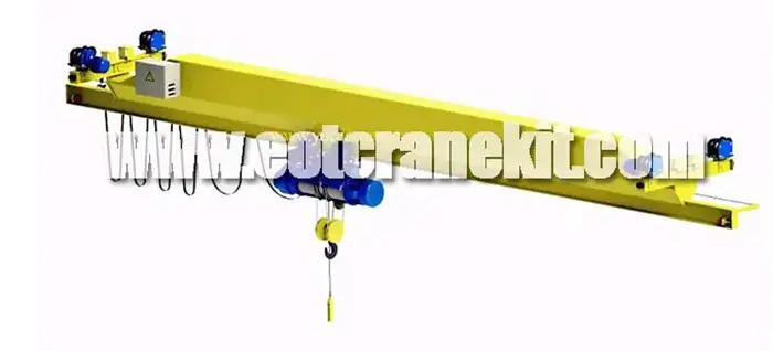 Underhung single girder overhead crane with cd/md electric hoist 2 ton, 3 ton, 5 ton, 10 ton 