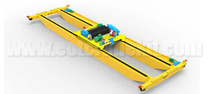 Double girder overhead crane with builtup hoist traditional type hot sale in China 3 ton to 550 ton 