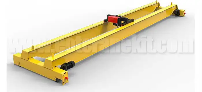 Double girder overhead crane with low headroom electric crab hoist European style 1 ton to 80 ton for sale in China 
