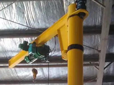 Electric motor driven rotating jib crane 