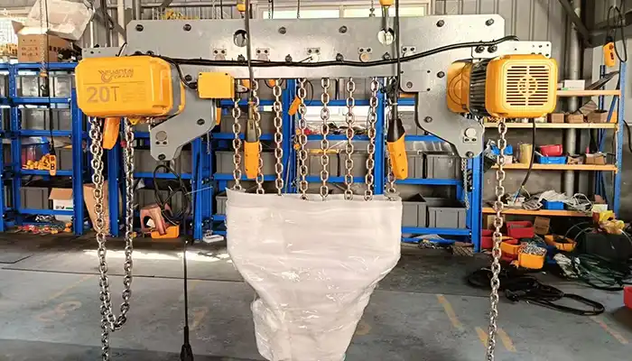 Motorized Travelling 20 Ton Electric Chain Block for Limited Space