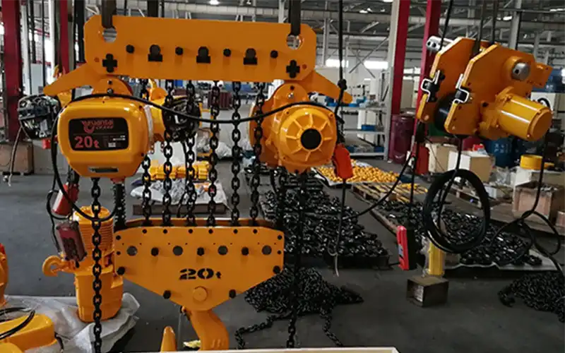 20 ton electric chain hoist for sale + motorized trolley for electric chain hoist 