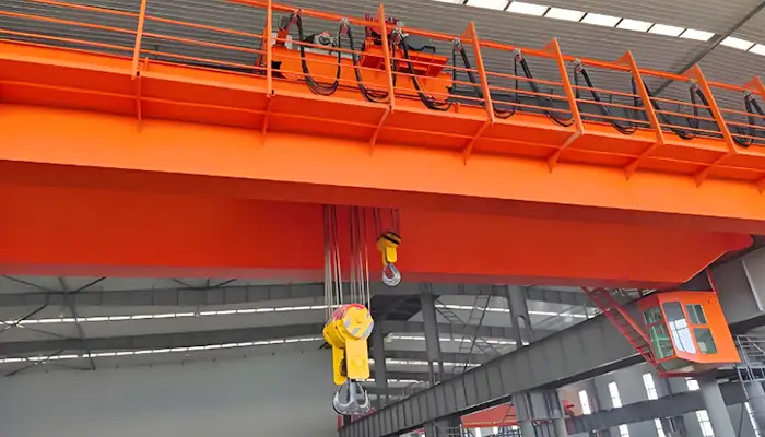 50 Ton /10 Ton Double Girder Overhead Crane with Auxiliary Hook