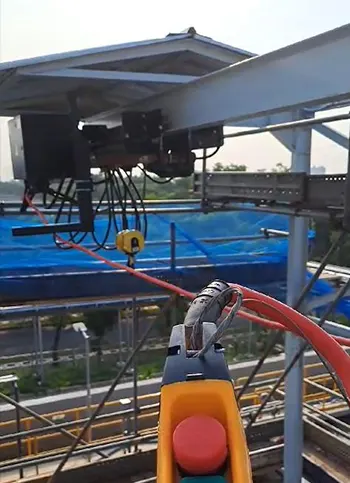 Outdoor overhead hoist, 3 ton 10 m lifting height