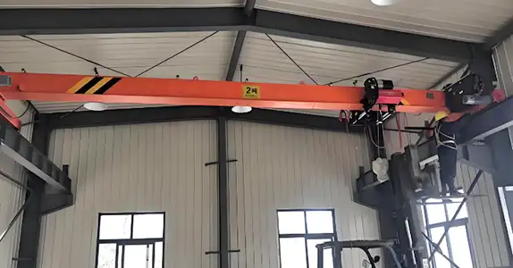 single girder low headroom crane