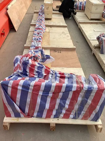 500 kg wall mounted jib crane packed for delivery to Cyprus 500 kg wall mounted jib crane packed for delivery to Cyprus