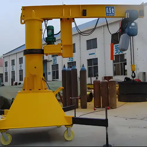 Portable Jib Cranes on Mobile Wheels